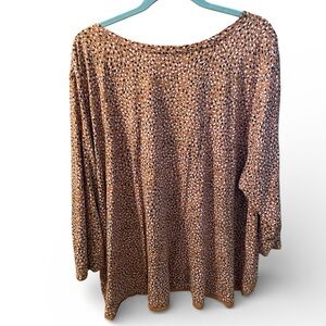 J. Jill Three Quarter Sleeve Layered Top Plus Size 4X